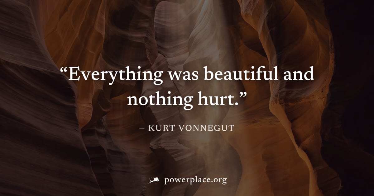 "Everything was beautiful and nothing hurt." — Kurt Vonnegut