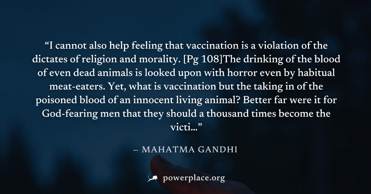"I cannot also help feeling that vaccination is a violation of the dictates of religion and morality. [Pg 108]The drinking of the blood of even dead animals is looked upon with horror even by habitual