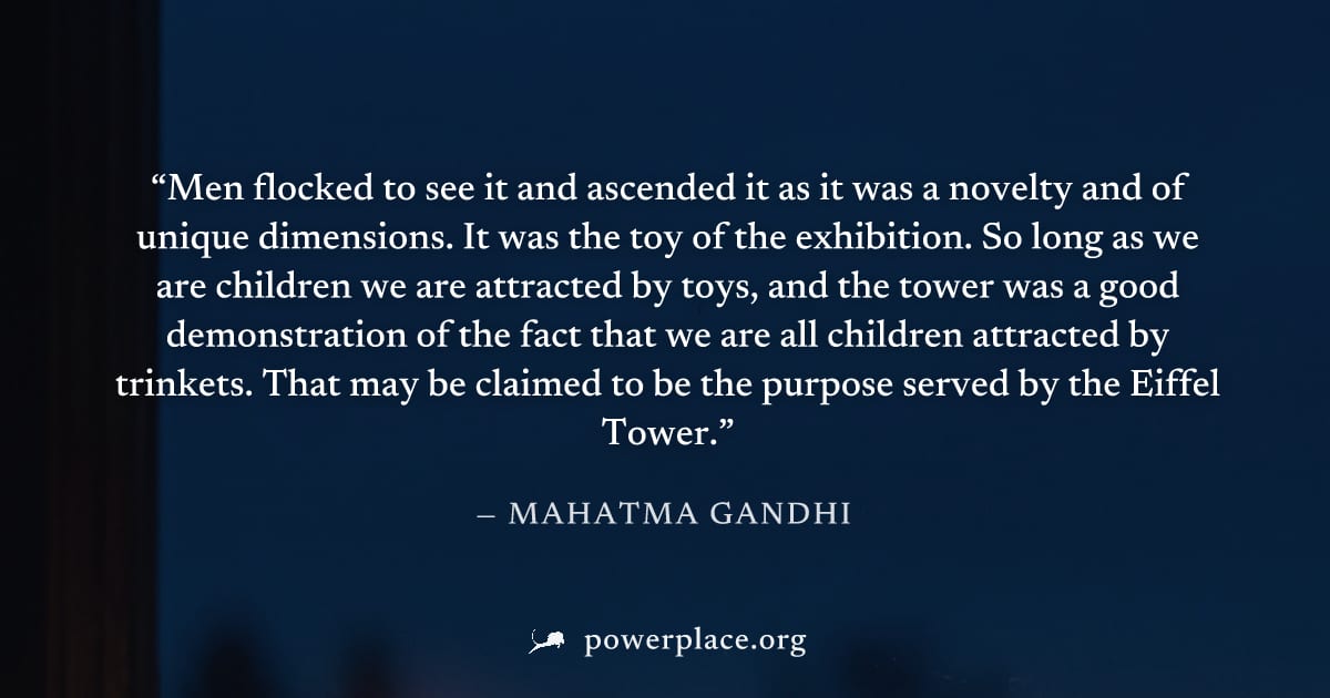 "Men flocked to see it and ascended it as it was a novelty and of unique dimensions. It was the toy of the exhibition. So long as we are children we are attracted by toys, and the tower was a good dem