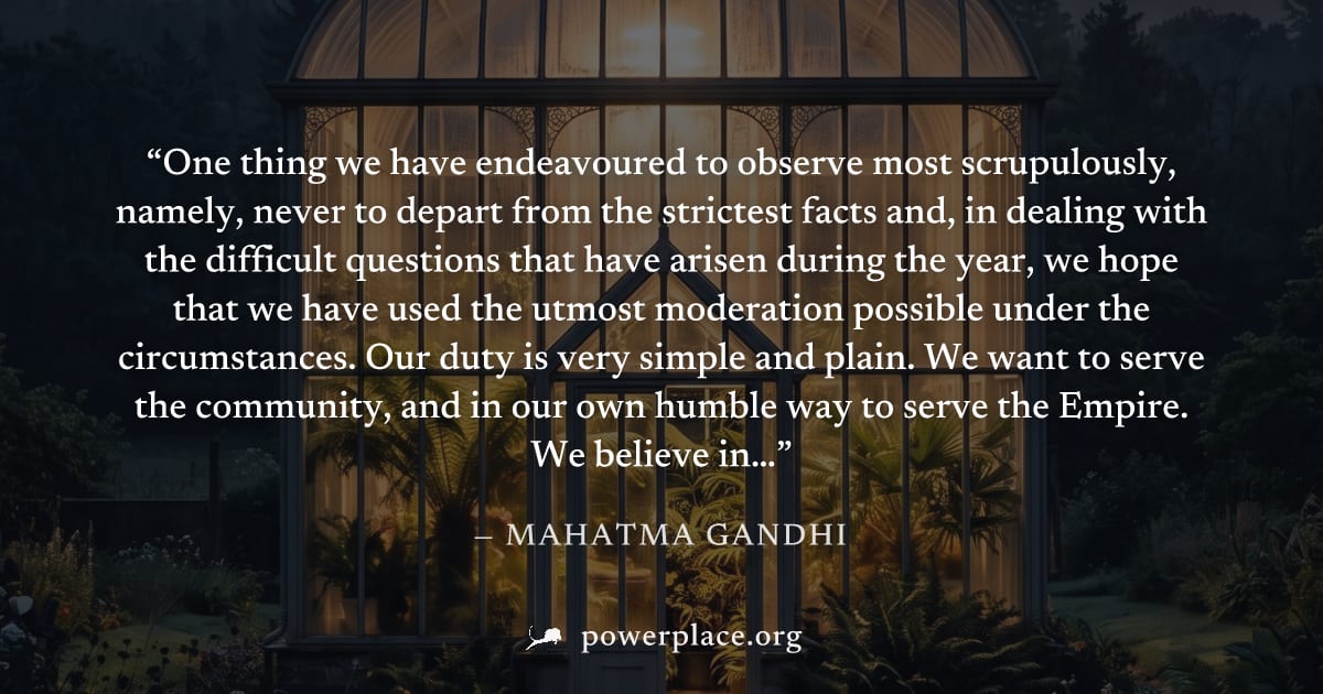 "One thing we have endeavoured to observe most scrupulously, namely, never to depart from the strictest facts and, in dealing with the difficult questions that have arisen during the year, we hope tha